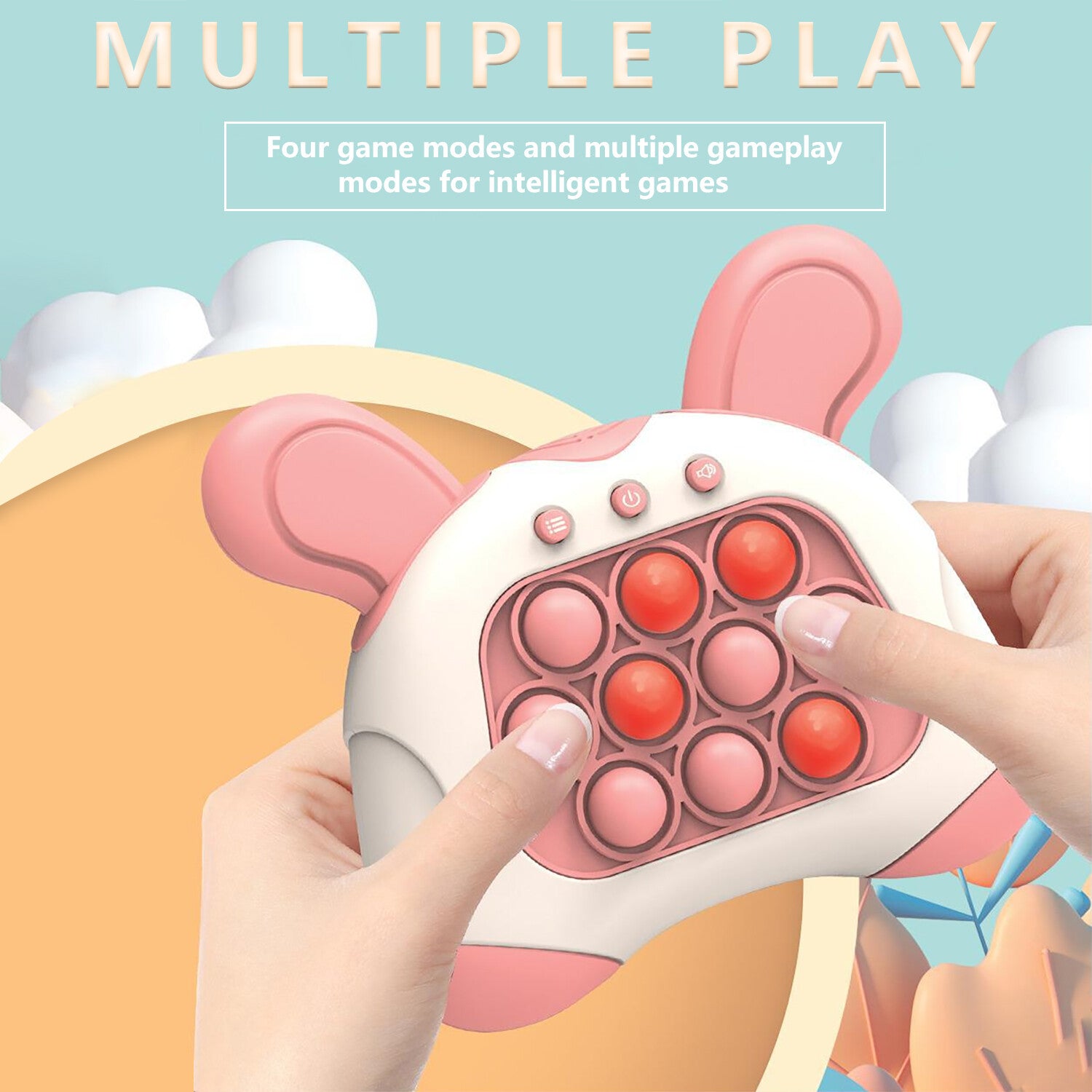 Early Education Game Console Pop It Fidget Toy Fast Push Game Decompression Toy