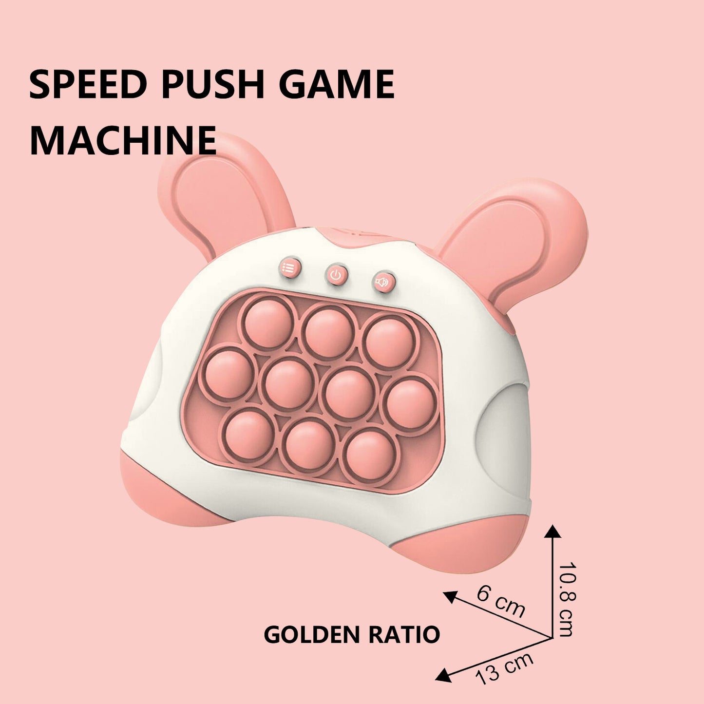 Early Education Game Console Pop It Fidget Toy Fast Push Game Decompression Toy