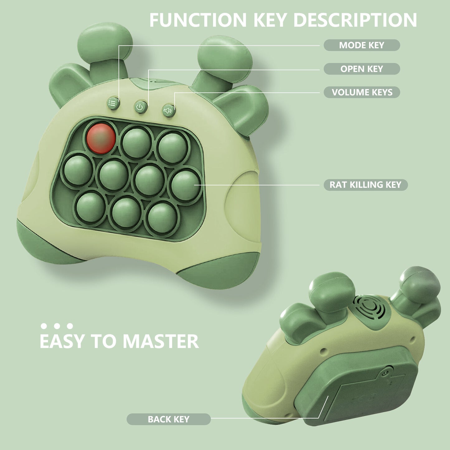 Early Education Game Console Pop It Fidget Toy Fast Push Game Decompression Toy