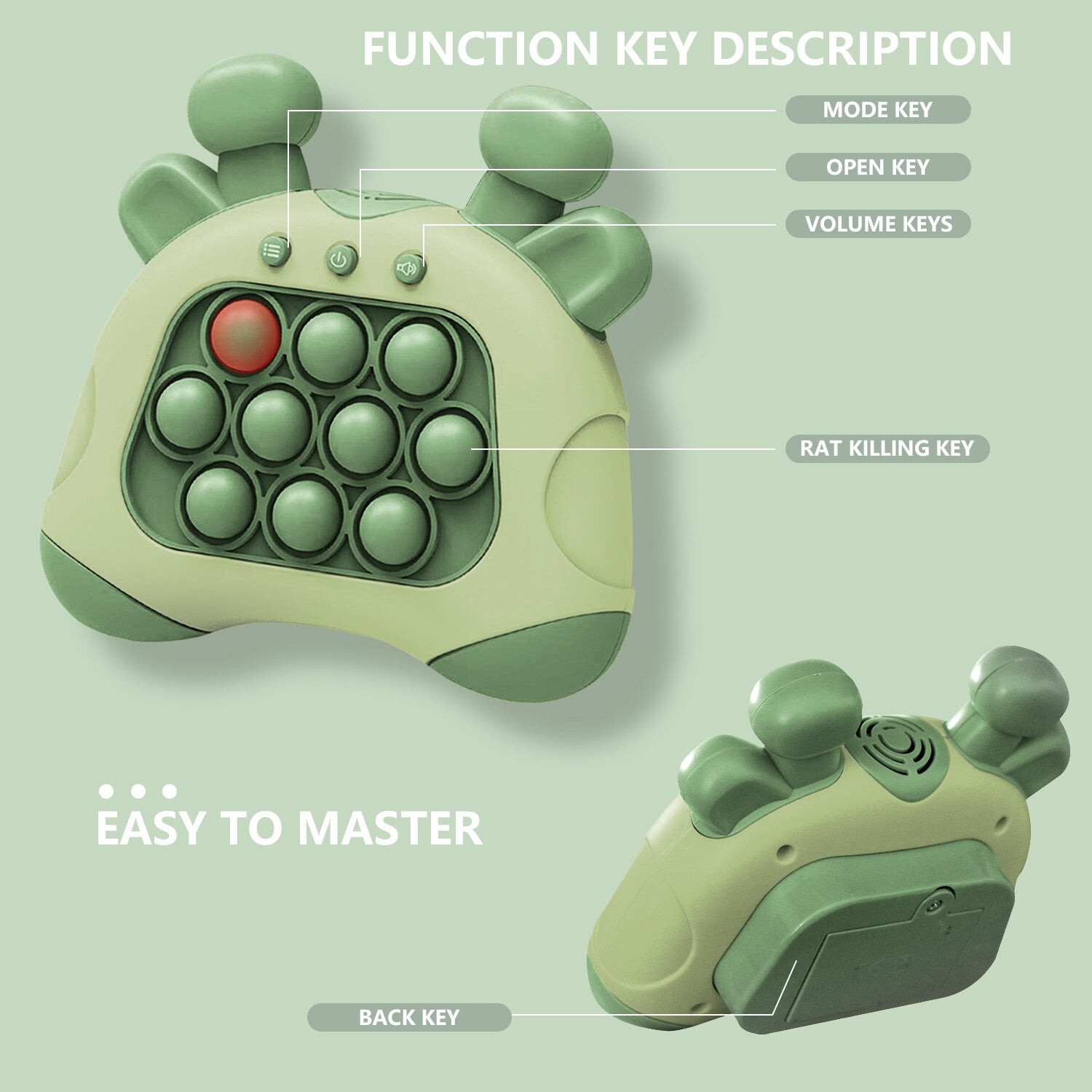 Early Education Game Console Pop It Fidget Toy Fast Push Game Decompression Toy