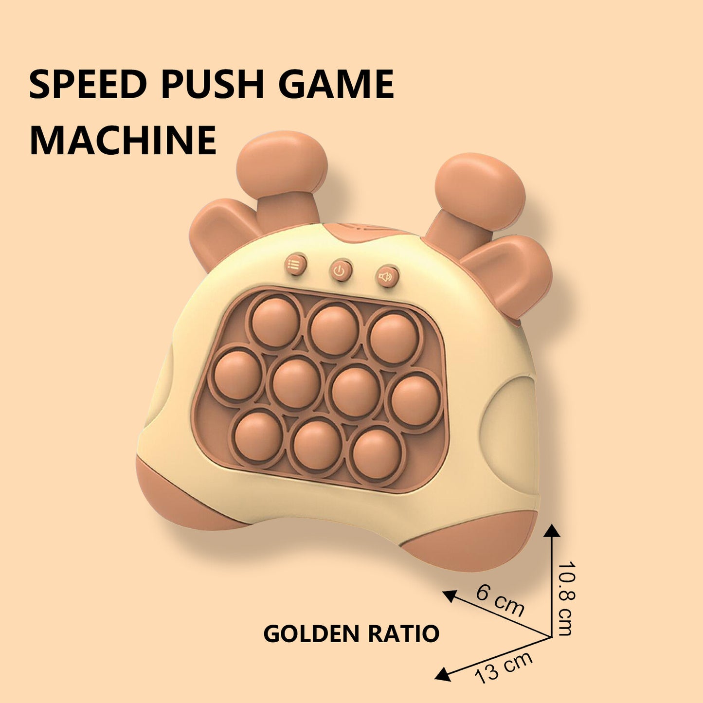 Early Education Game Console Pop It Fidget Toy Fast Push Game Decompression Toy
