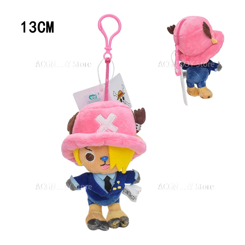 Original One Piece Plush Toys Luffy Chopper Sabo Plush Pendant Doll Stuffed Anime Cute Toy Chopper Doll Cartoon Best Gift