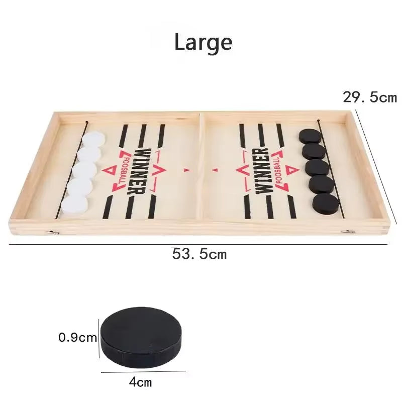 Table Hockey Paced Sling Board Game Fast Winner Party Desktop Battle Chess Adult Parent-Child Interactive Child Family