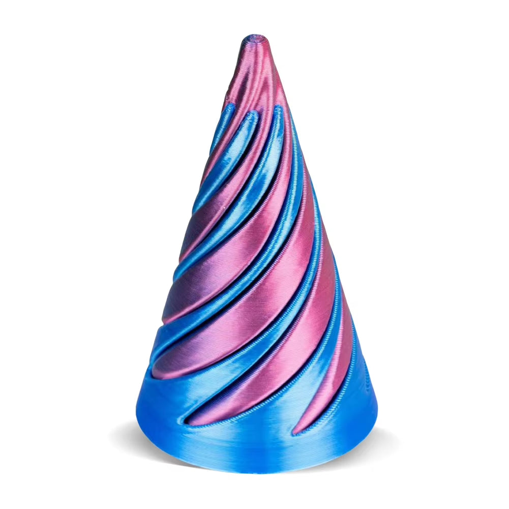 3D Printed Spiral Cone Toy Impossible Pyramid Passthrough Sculpture Stress Relief Desk Toy Pass through Pyramid Fidget Toy