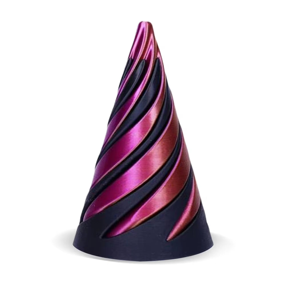 3D Printed Spiral Cone Toy Impossible Pyramid Passthrough Sculpture Stress Relief Desk Toy Pass through Pyramid Fidget Toy
