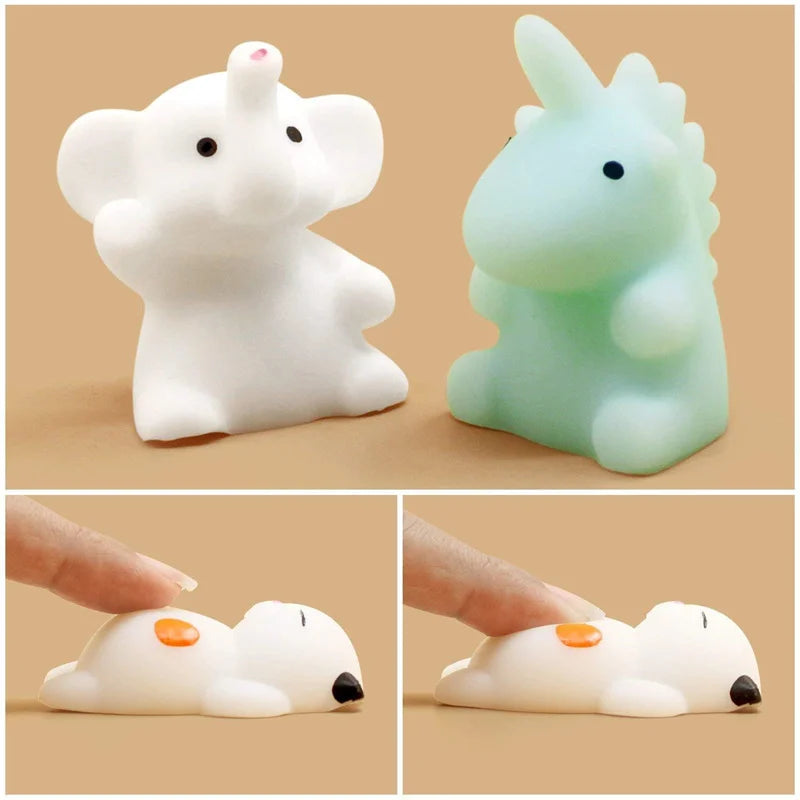 50-5PCS Mochi Squishies Kawaii Anima Squishy Toys for Kids Antistress Ball Squeeze Party Favors Stress Relief Toys for Birthday