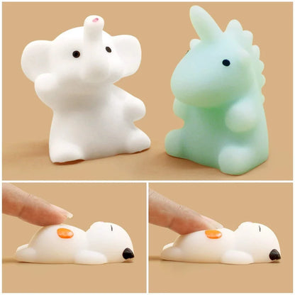 50-5PCS Mochi Squishies Kawaii Anima Squishy Toys for Kids Antistress Ball Squeeze Party Favors Stress Relief Toys for Birthday
