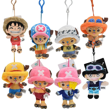 Original One Piece Plush Toys Luffy Chopper Sabo Plush Pendant Doll Stuffed Anime Cute Toy Chopper Doll Cartoon Best Gift