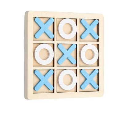 Solid Wooden Tic Tac Toe Board Game - Perfect for Family Fun and Backyard Entertainment!