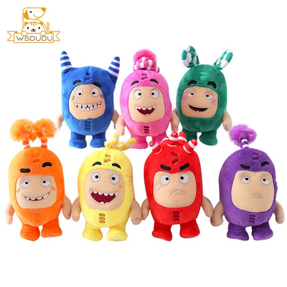 Cartoon Oddbods Plush Animal Toy Cute Stuffed Doll Fuse Bubbles Newt Pogo Slick Jeff Zee Soft Pillow Collectible Kid Adult Gifts