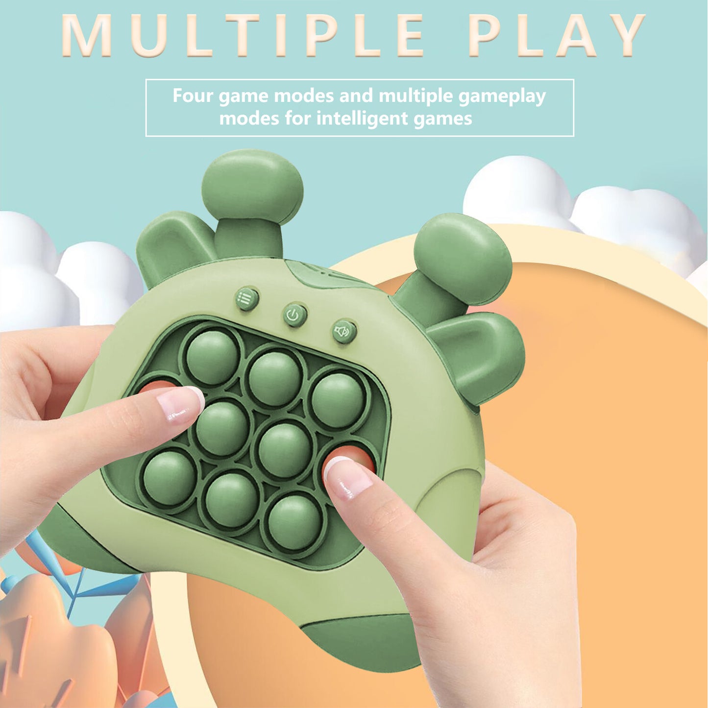 Early Education Game Console Pop It Fidget Toy Fast Push Game Decompression Toy