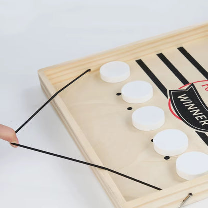 Table Hockey Paced Sling Board Game Fast Winner Party Desktop Battle Chess Adult Parent-Child Interactive Child Family