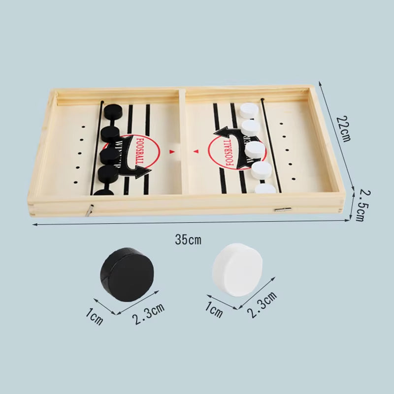 Table Hockey Paced Sling Board Game Fast Winner Party Desktop Battle Chess Adult Parent-Child Interactive Child Family