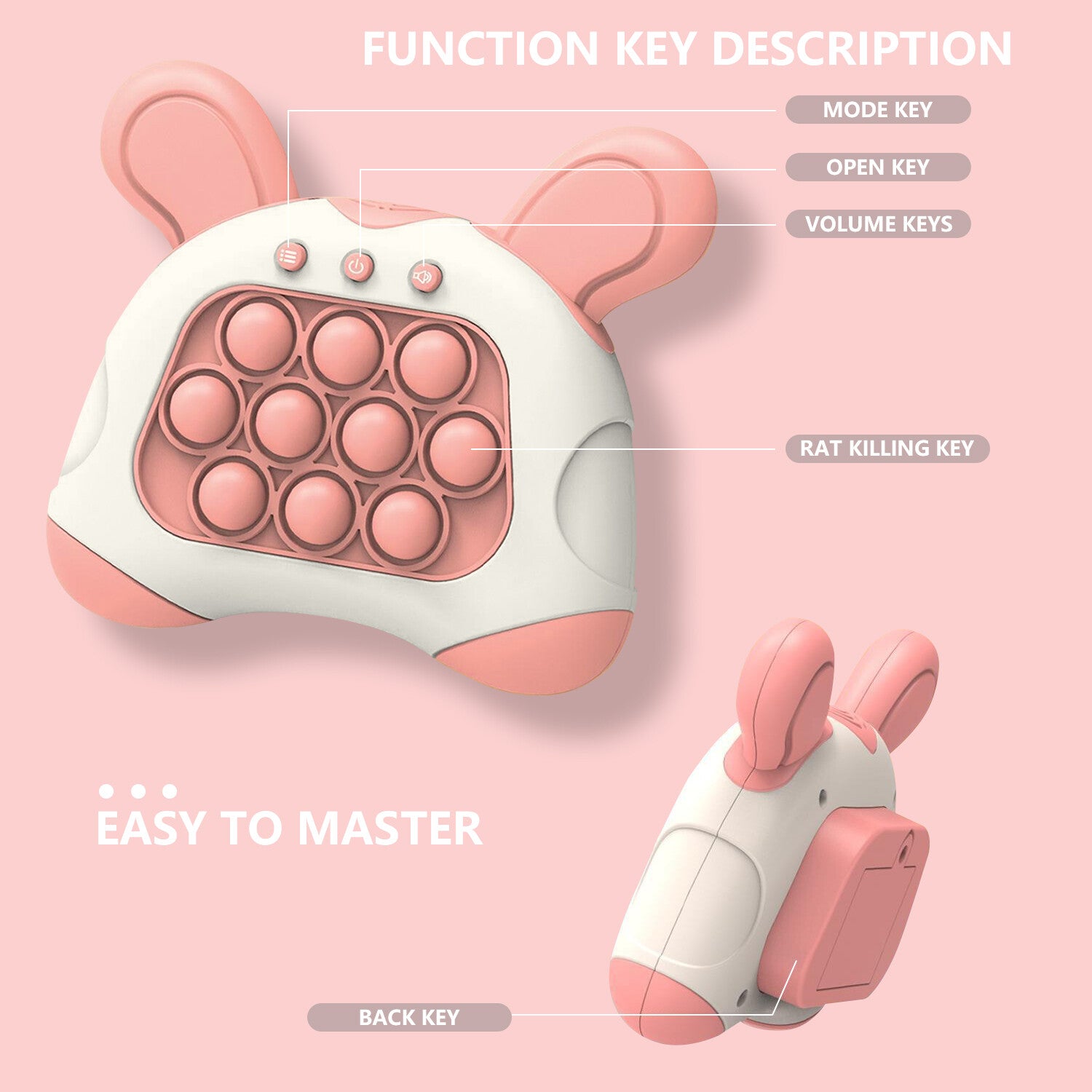 Early Education Game Console Pop It Fidget Toy Fast Push Game Decompression Toy