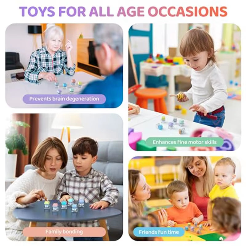 1/4/9Keys Finger Button Mechanical Keyboard Keycaps Keychain Fidget Toys Decompression Stress Relief Keyboard Clicker Kids Toy
