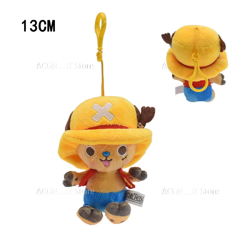 Original One Piece Plush Toys Luffy Chopper Sabo Plush Pendant Doll Stuffed Anime Cute Toy Chopper Doll Cartoon Best Gift