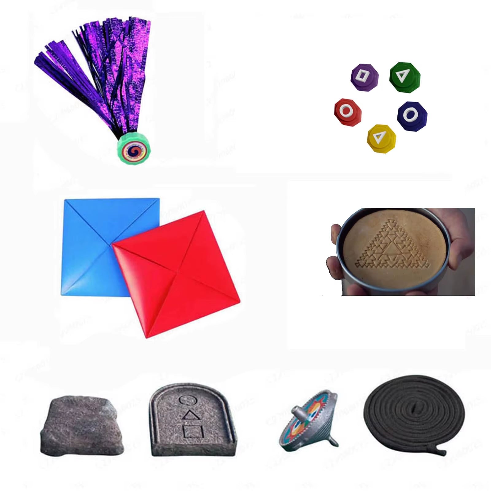 Gonggi Korean Stones Set Korean Folk Game Set Korean Traditional Play Board Game-Jebi Chagi Gong-Gi Biseokchigi Paeng-Y DDAKJI