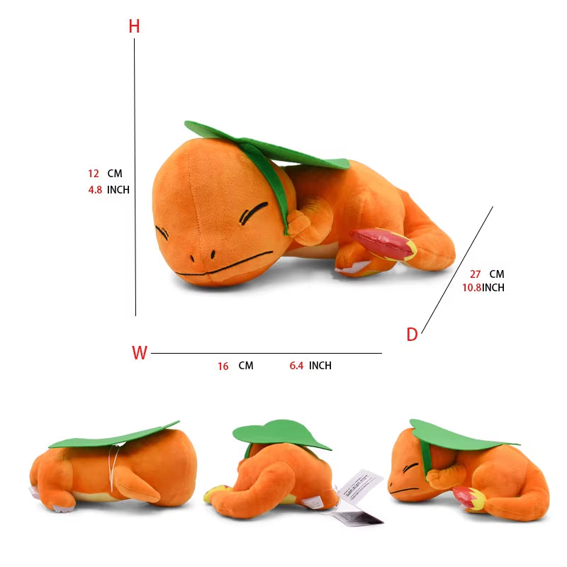 Charmander Sleeping Plush Stuffed Animal Cartoons Doll Soft Cute Character 11 Inch