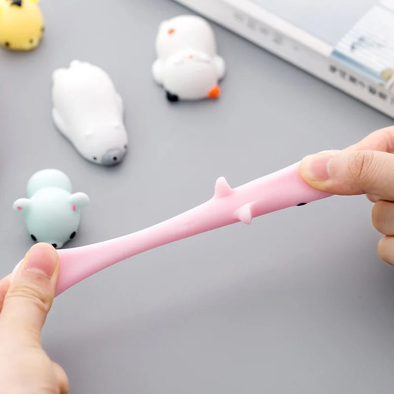 50-5PCS Mochi Squishies Kawaii Anima Squishy Toys for Kids Antistress Ball Squeeze Party Favors Stress Relief Toys for Birthday