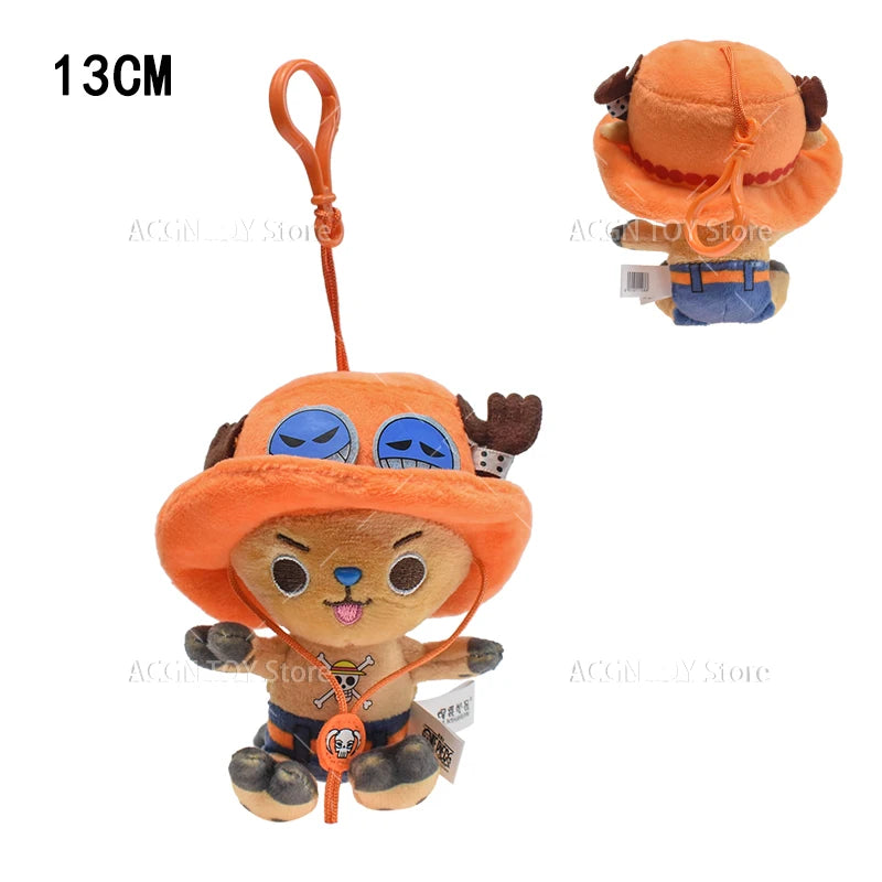 Original One Piece Plush Toys Luffy Chopper Sabo Plush Pendant Doll Stuffed Anime Cute Toy Chopper Doll Cartoon Best Gift